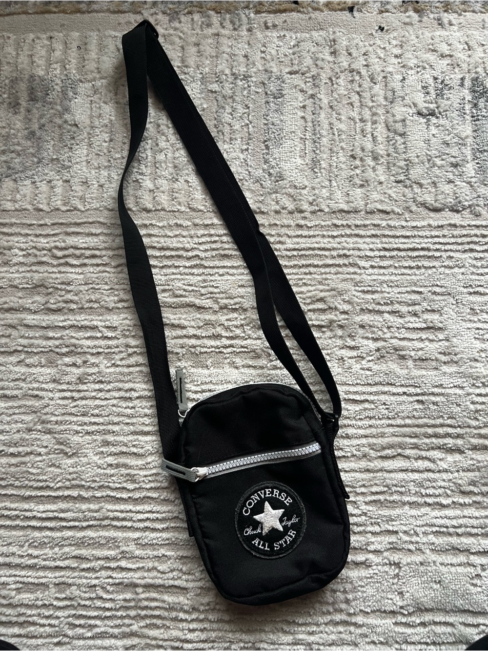 Converse Black Belt Bag with White All Star Patch